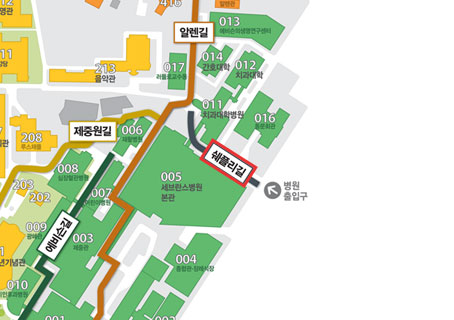 쉐플리길 지도